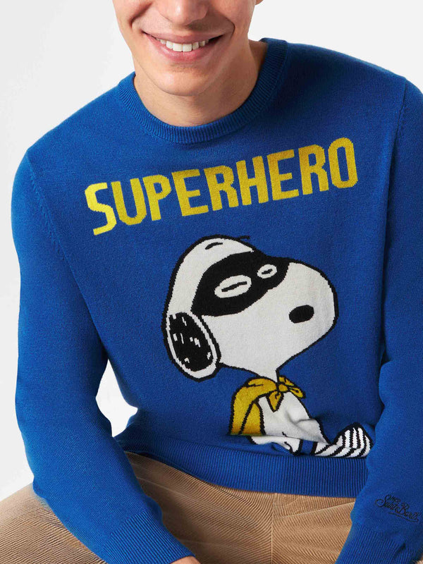 Man lightweight sweater with Snoopy jacquard  | SNOOPY PEANUTS™ SPECIAL EDITION