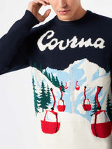 Maglia da uomo con cartolina di Courmayeur