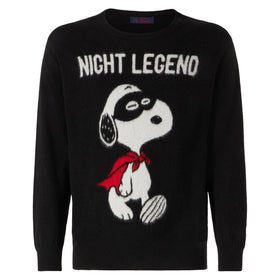 Man soft sweater with Snoopy Night Legend print | SNOOPY - PEANUTS™ SPECIAL EDITION - MC2 Saint Barth