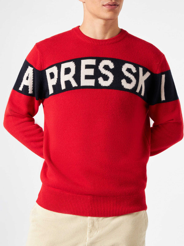 Man sweater with Apres Ski lettering