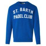 Herrenpullover mit St. Barth Padel Club-Schriftzug