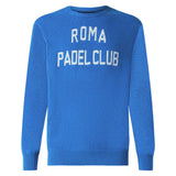 Herrenpullover mit Roma Padel Club-Jacquard-Print