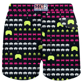 Herren-Badeshorts aus leichtem Stoff mit Weltraum-Print