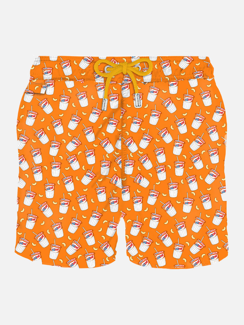 Herren-Badeshorts aus leichtem Stoff mit Estathé-Print | ESTATHé® SONDEREDITION