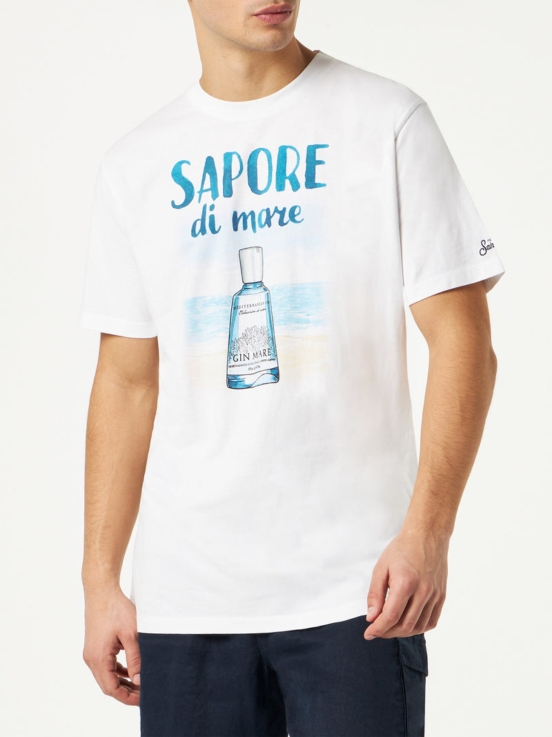 T-shirt da uomo in cotone con stampa Gin | GIN MARE EDIZIONE SPECIALE