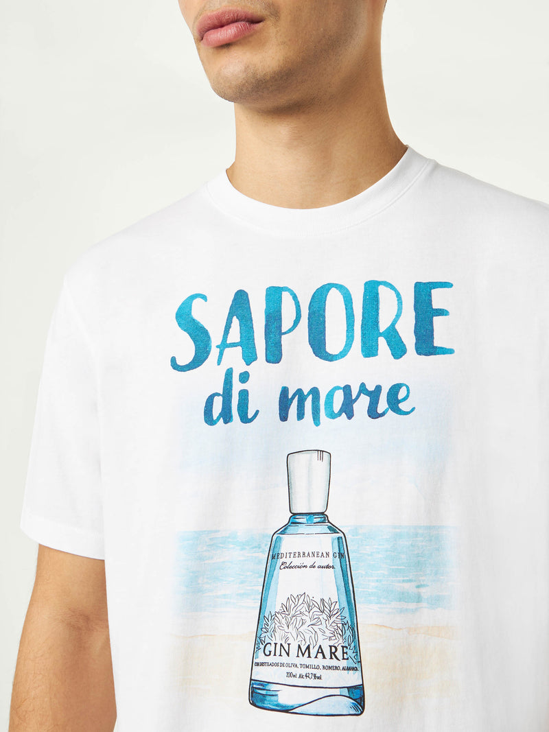 T-shirt da uomo in cotone con stampa Gin | GIN MARE EDIZIONE SPECIALE