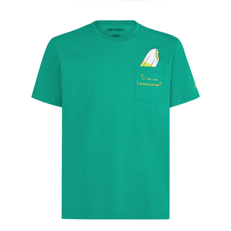 Baumwoll-T-Shirt mit Ti va un Lemonissimo? Stickerei | ALGIDA® SONDEREDITION