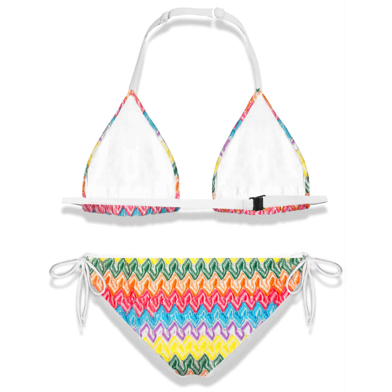 Mädchen-Strick-Bikini-Chevron