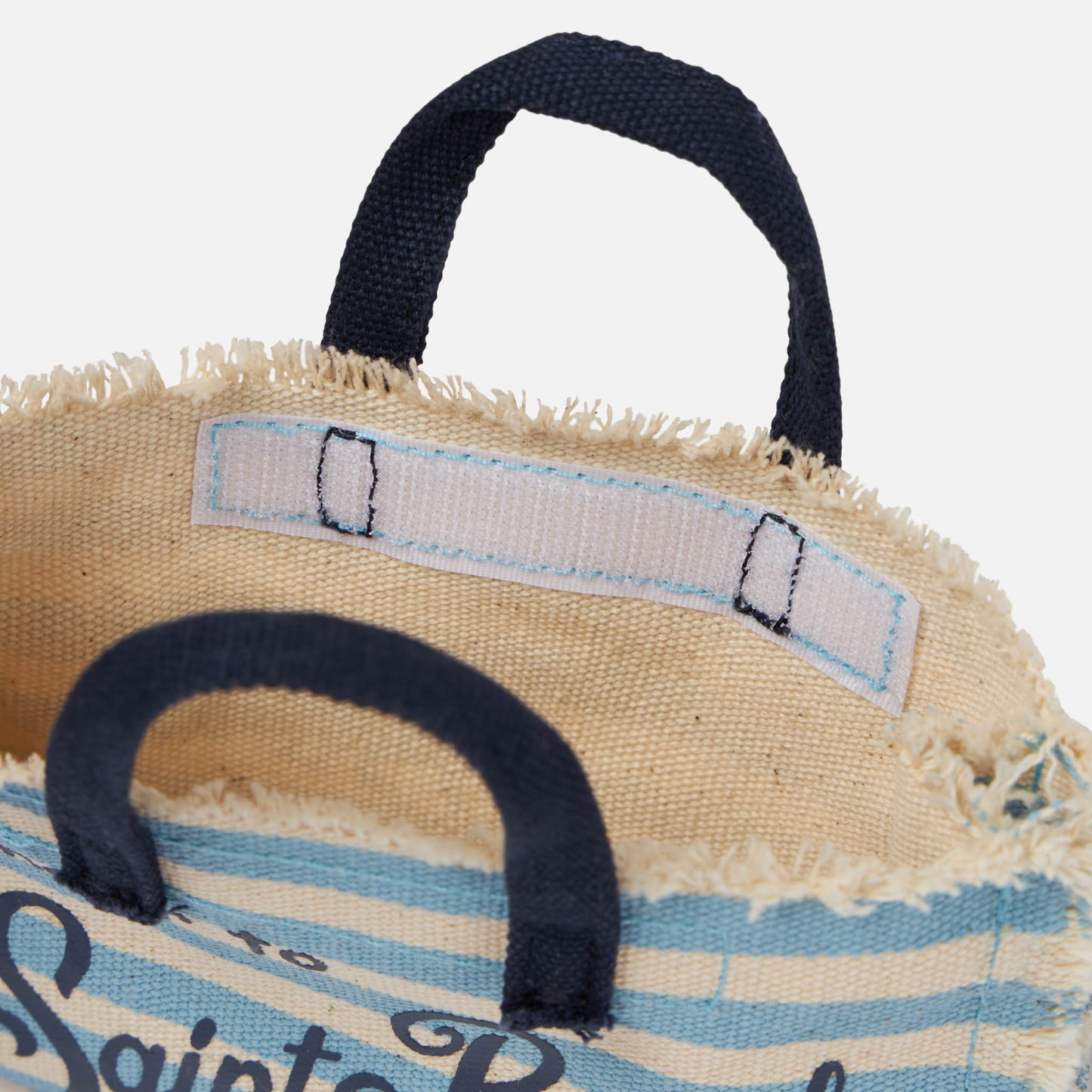 Phone holder bag with striped print