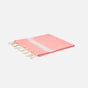 Handtuch aus rosa Fluo-Baumwolle