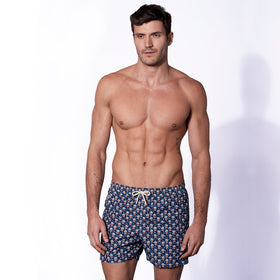 Man light fabric swim shorts with pop corn print - MC2 Saint Barth