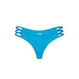 Woman bluette swim briefs with sides bands