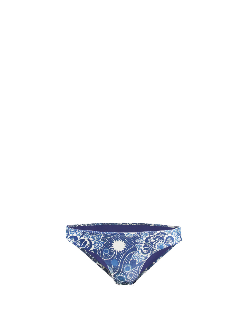 Woman swim briefs with bandanna print