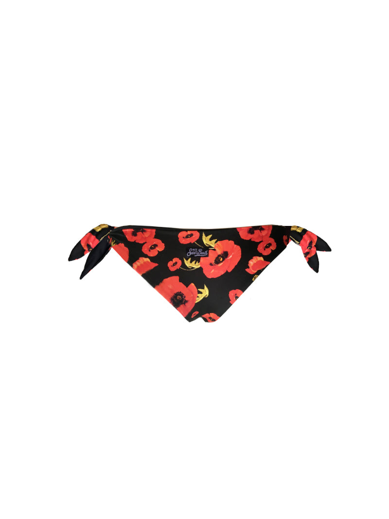 Woman classic swim briefs flower print Yali