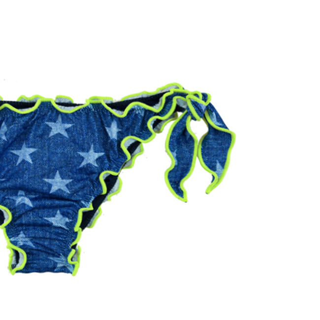 Slip da bagno da bambina con stampa stelle
