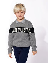 Maglione da bambino con jacquard Sun Moritz