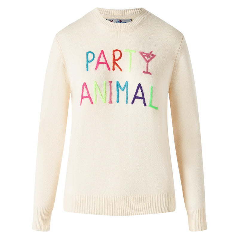 Woman sweater with Party Animal embroidery | NIKI DJ SPECIAL EDITION