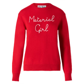 Woman sweater with Material girl embroidery | NIKI DJ SPECIAL EDITION
