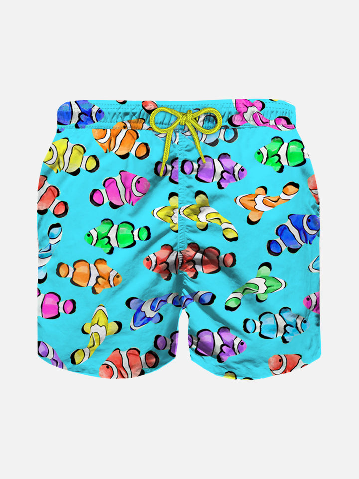 Boy swim shorts with multicolor clownfish print - MC2 Saint Barth