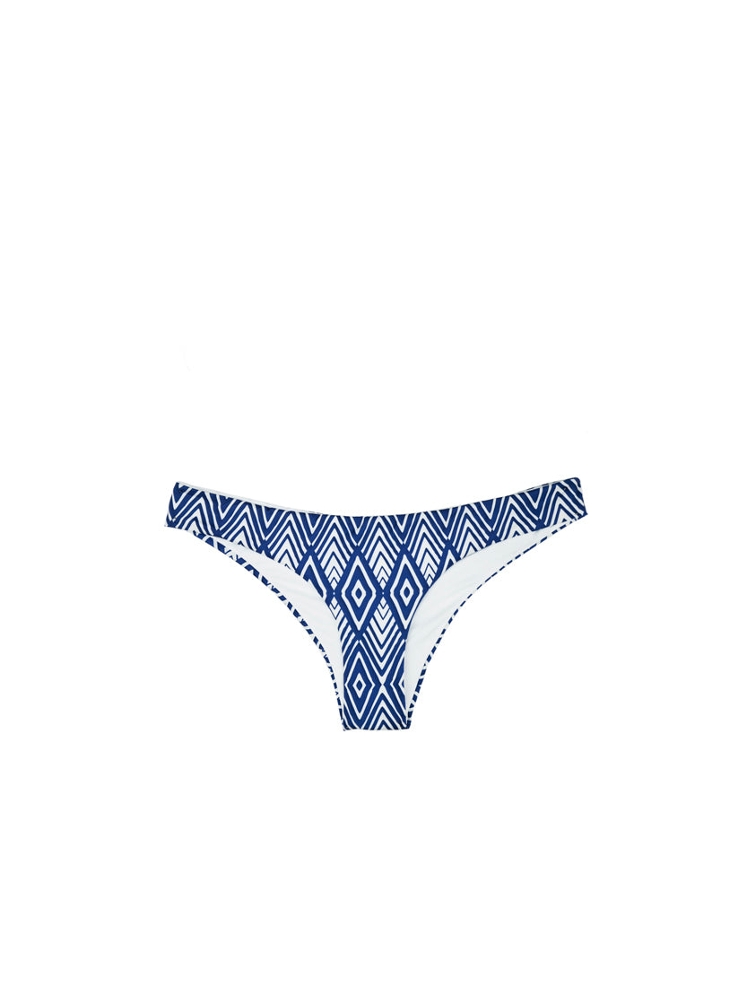 Woman swim briefs with optical print