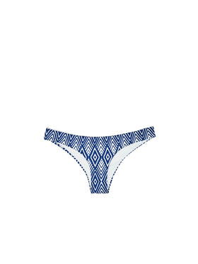 Woman swim briefs with optical print