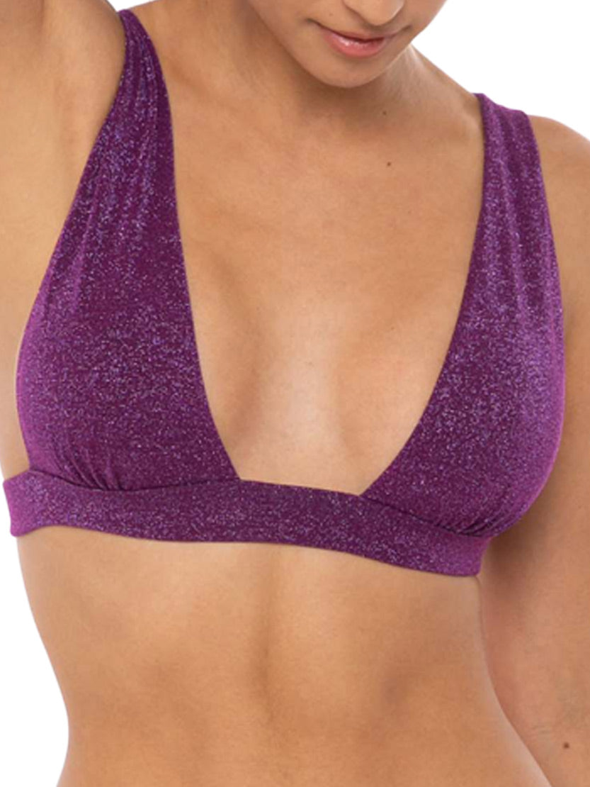 Triangolo in lurex viola