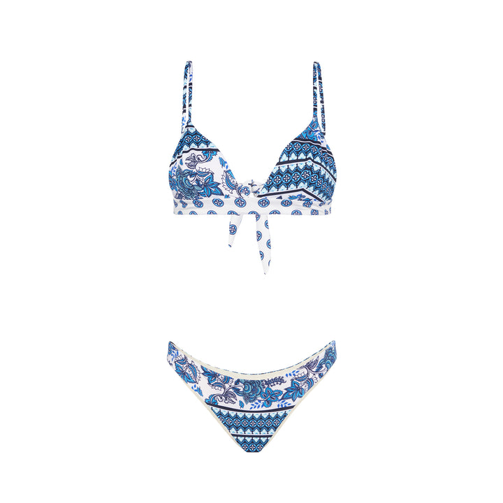 Bikini da donna a triangolo con stampa gipsy