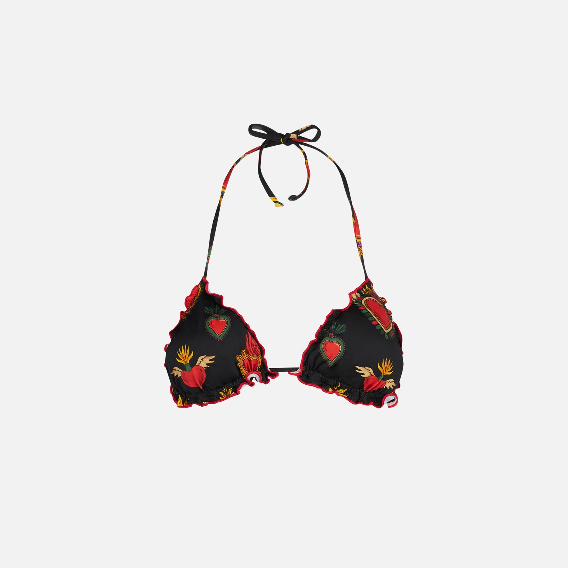 Woman triangle top swimsuit with heart print - MC2 Saint Barth