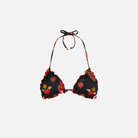 Woman triangle top swimsuit with heart print - MC2 Saint Barth