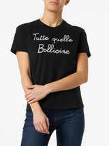 Damen-T-Shirt mit Tutte quelle Bollicine-Schriftzug