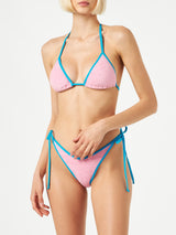 Woman terry triangle bikini