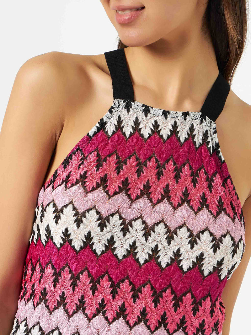 Top da donna chevron