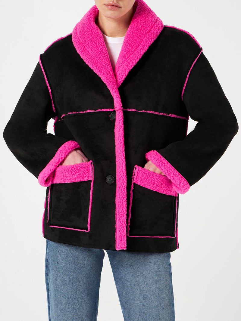 Giacca da donna in shearling reversibile