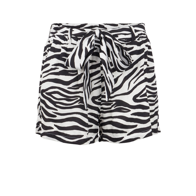 Damenshorts mit Zebradruck