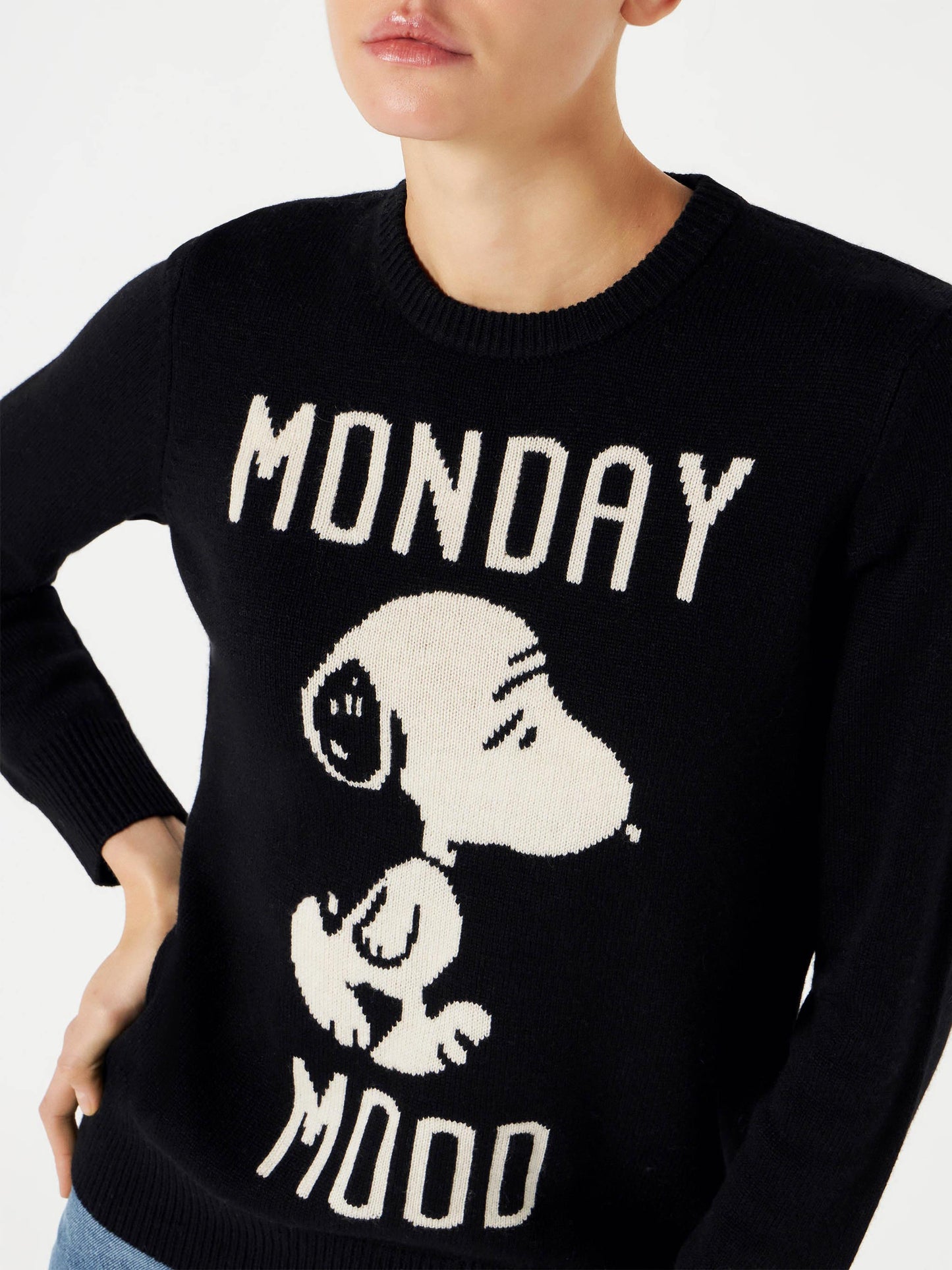 Maglione da donna con stampa Monday Mood Snoopy | SNOOPY - EDIZIONE SPECIALE PEANUTS™