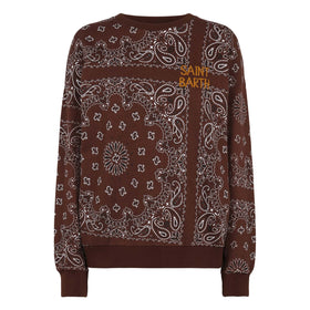 Damen Sweatshirt Stardust mit Bandanna-Print