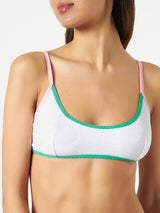 Costume da bagno da donna a bralette in spugna