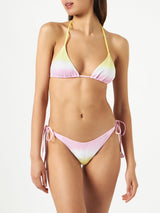 Woman terry triangle bikini