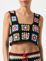 Woman handmade crochet top