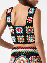 Woman handmade crochet top