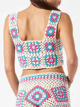 Woman handmade crochet top