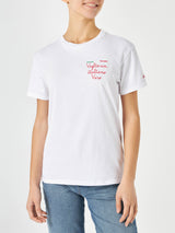 Woman cotton t-shirt with embroidery