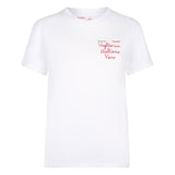 T-shirt da donna in cotone con ricamo