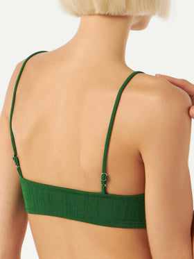 Woman green bralette top - MC2 Saint Barth